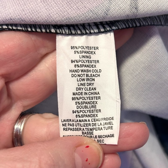 NWT TRINA TURK Marcia Sleeveless Dress Sz 8 ALine VNeck Black Purple Blue Easter - Picture 10 of 12